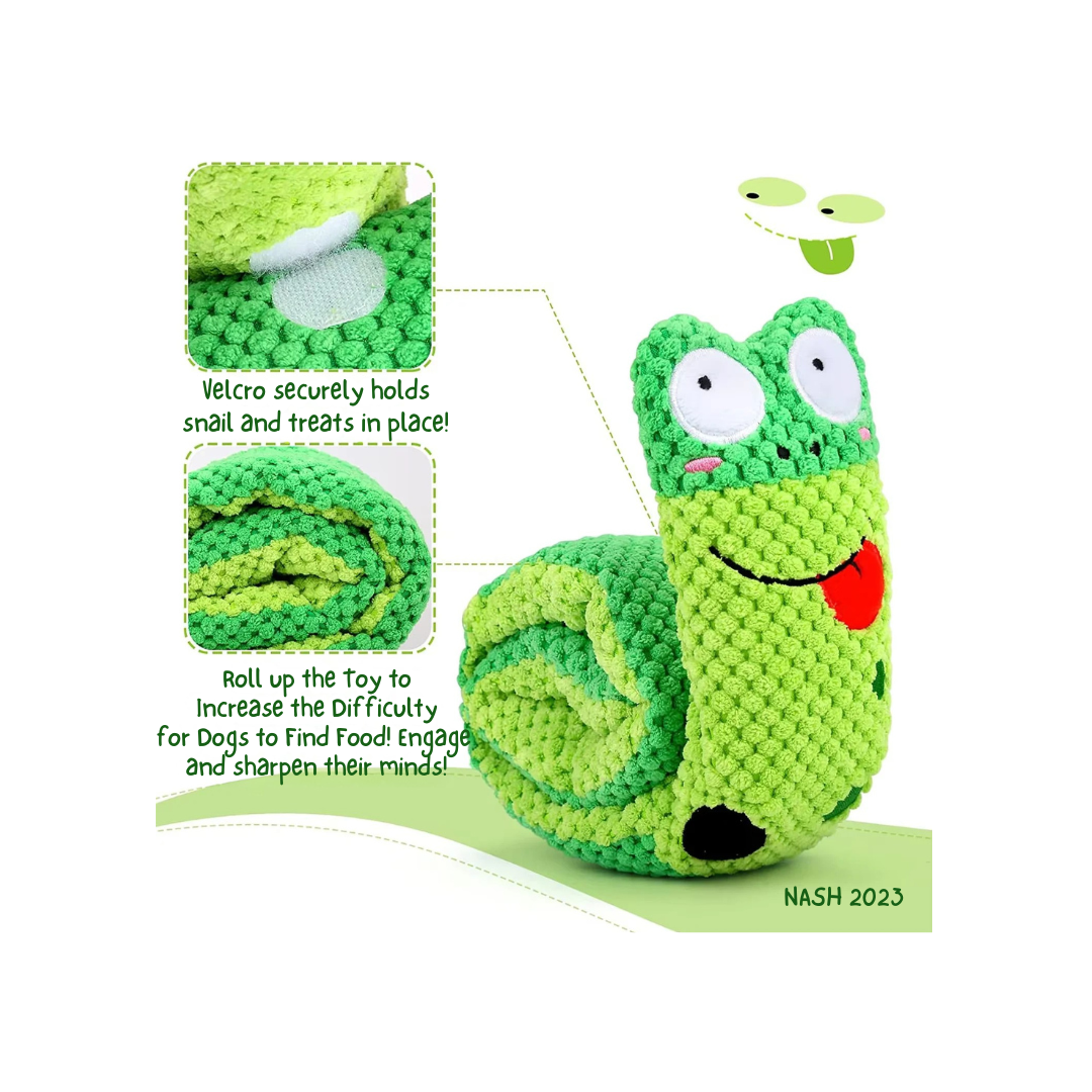 Snail Puzzle Dog Treat Toy